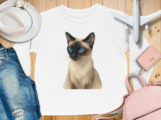 Siamese Cat Illustration Long Sleeve Shirt product