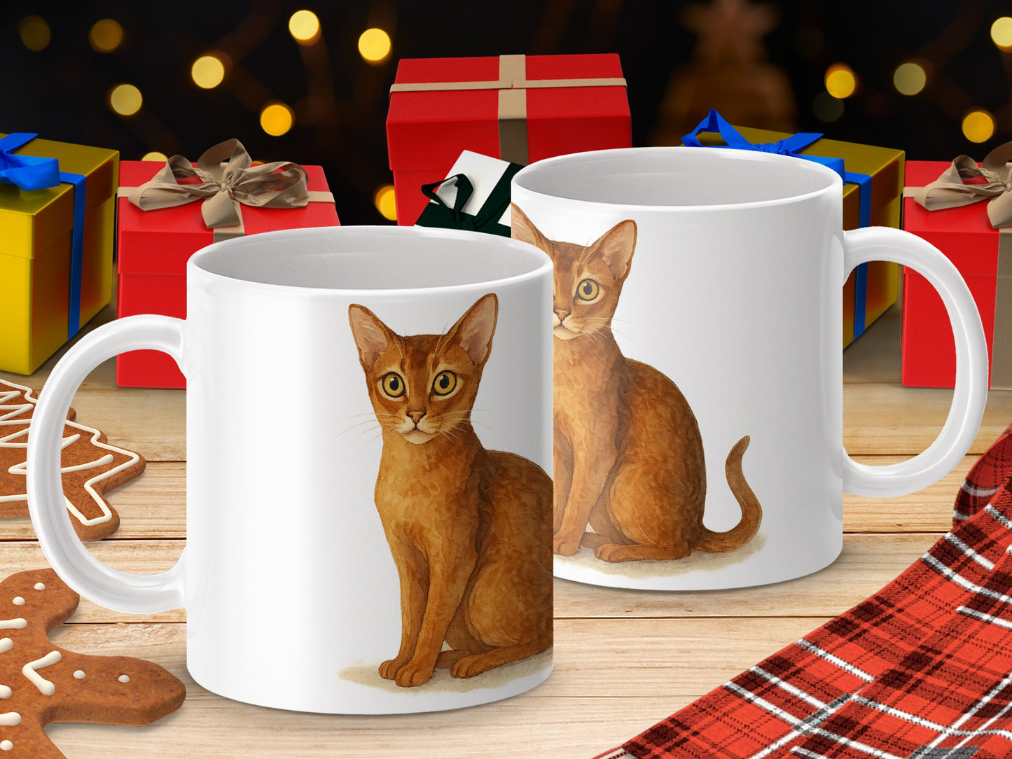 Adorable Cat-themed Christmas Gift Mug Festive product type