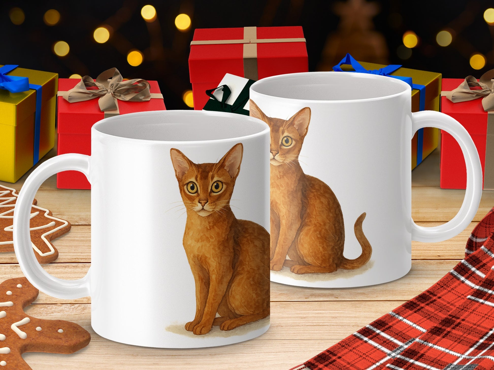 Adorable Cat-themed Christmas Gift Mug Festive product type
