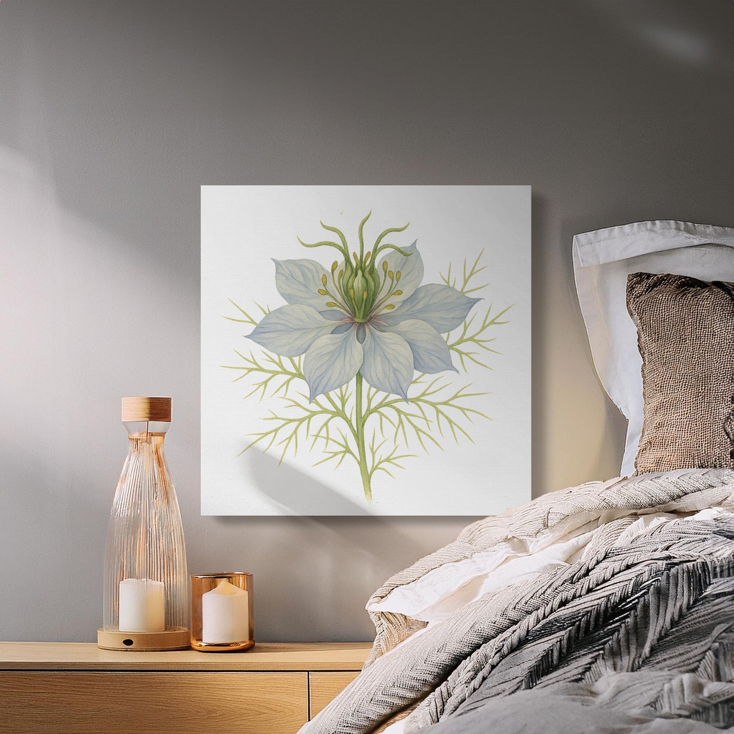 Elegant Flower Artwork for Home Decor Canvas product type
