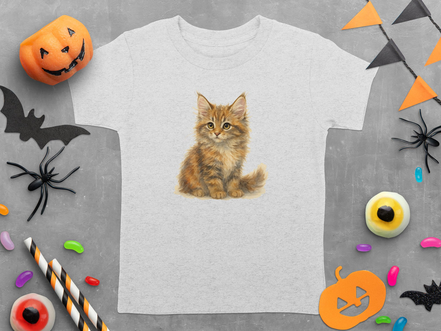 Cute Halloween Cat T-Shirt Perfect Party Product