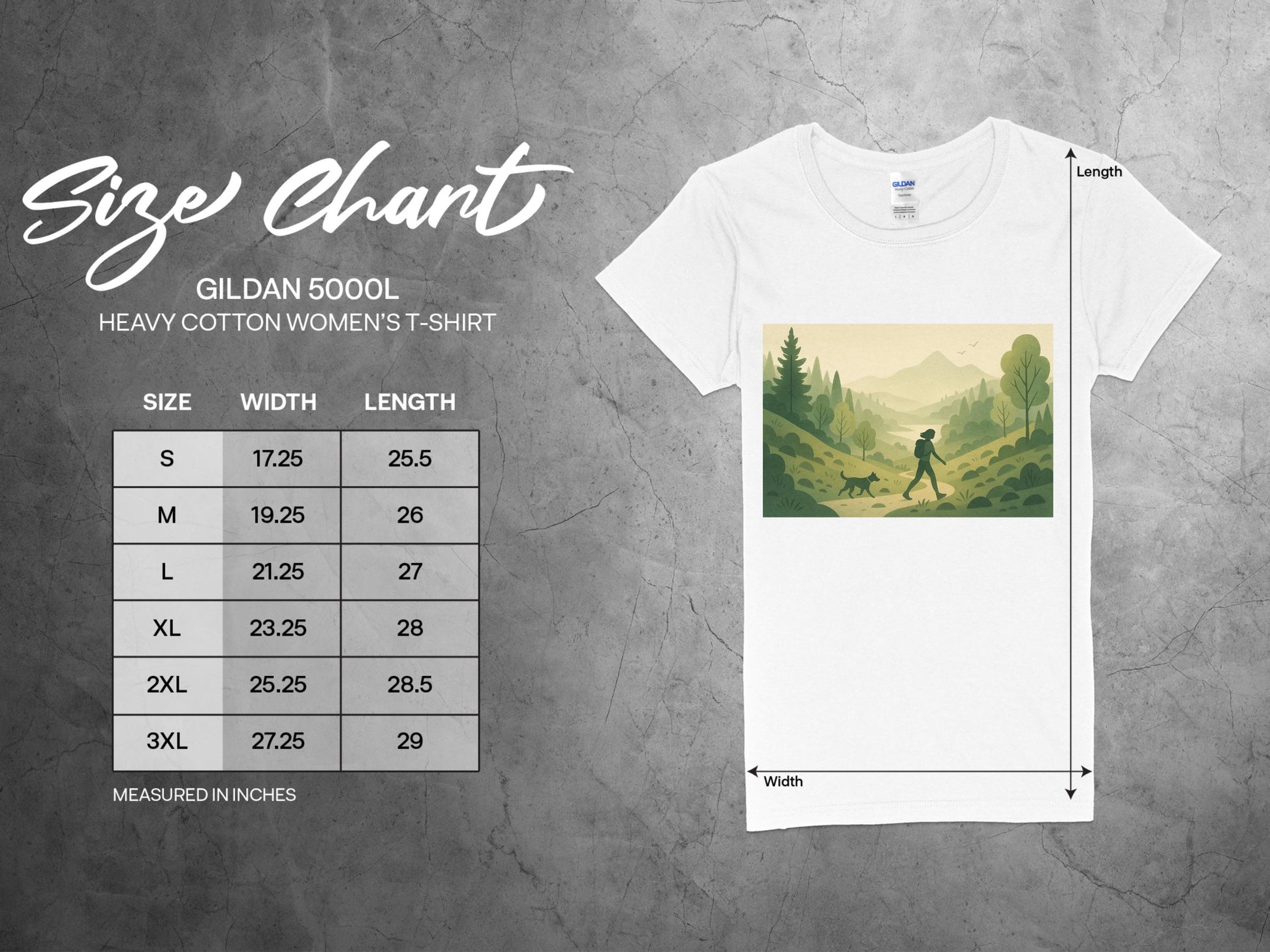 Scenic Nature Trail Design on Women's T-Shirt product