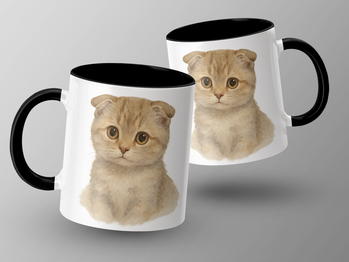 Cute Kitten Artwork Ceramic Coffee Mug product type