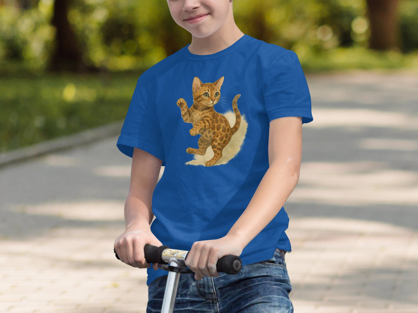 Adorable Playful Kitten Design T-shirt product type