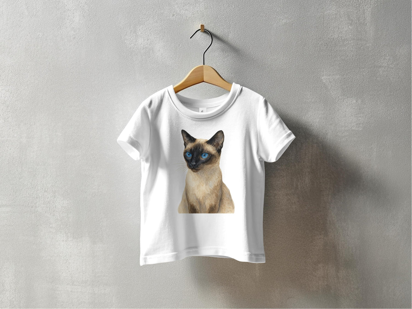 Cute Siamese Cat Print Kids T Shirt Funny Design product type