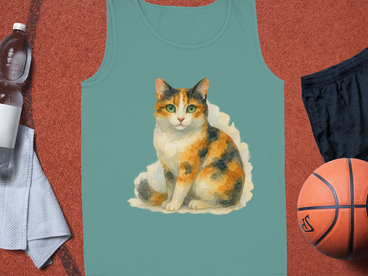 Adorable Calico Cat Print on Classic Tank Top product