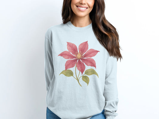 Beautiful Floral Design Long Sleeve Sweatshirt product