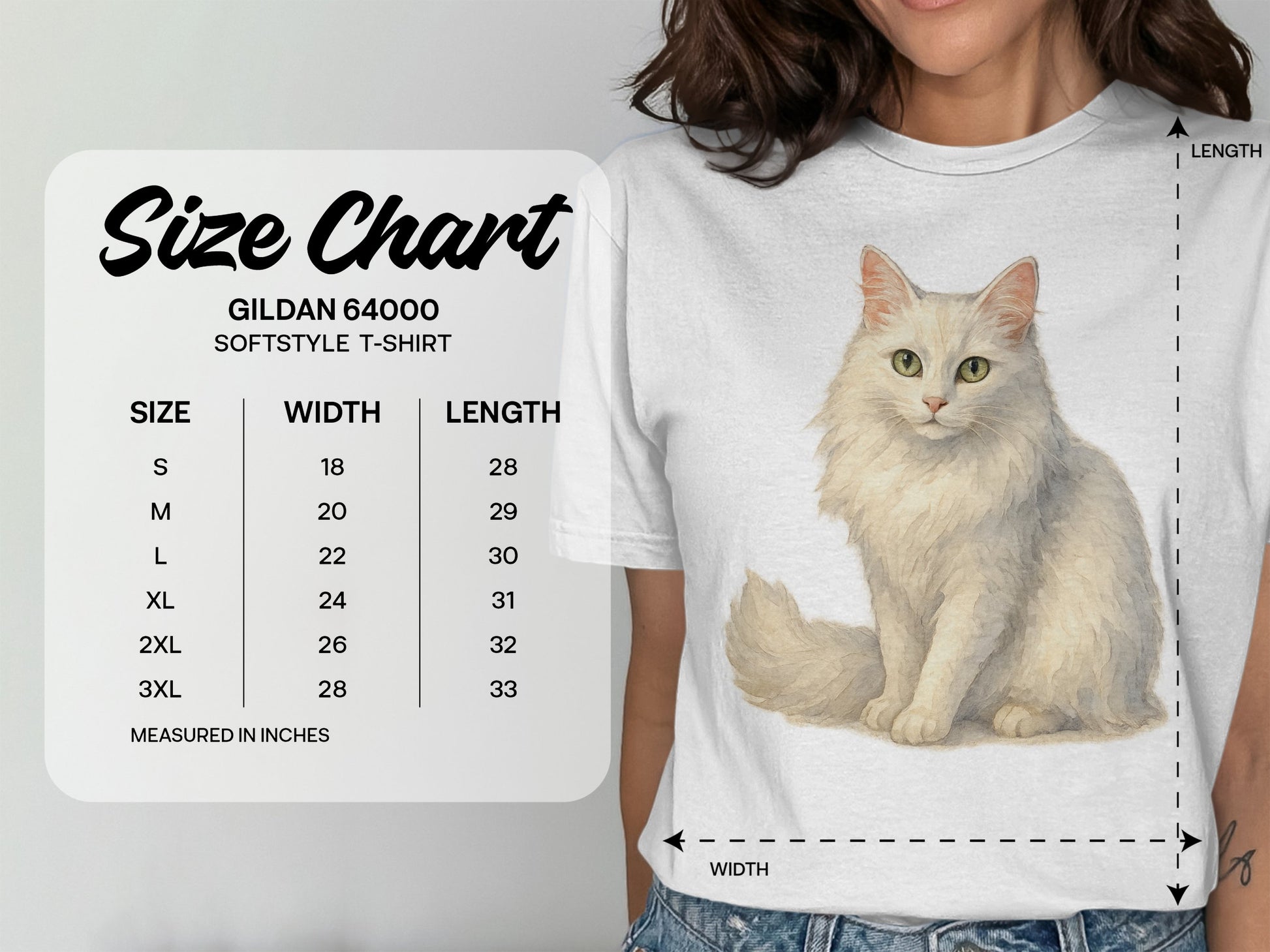 Cozy Softstyle T-Shirt with Cute Cat Design product type