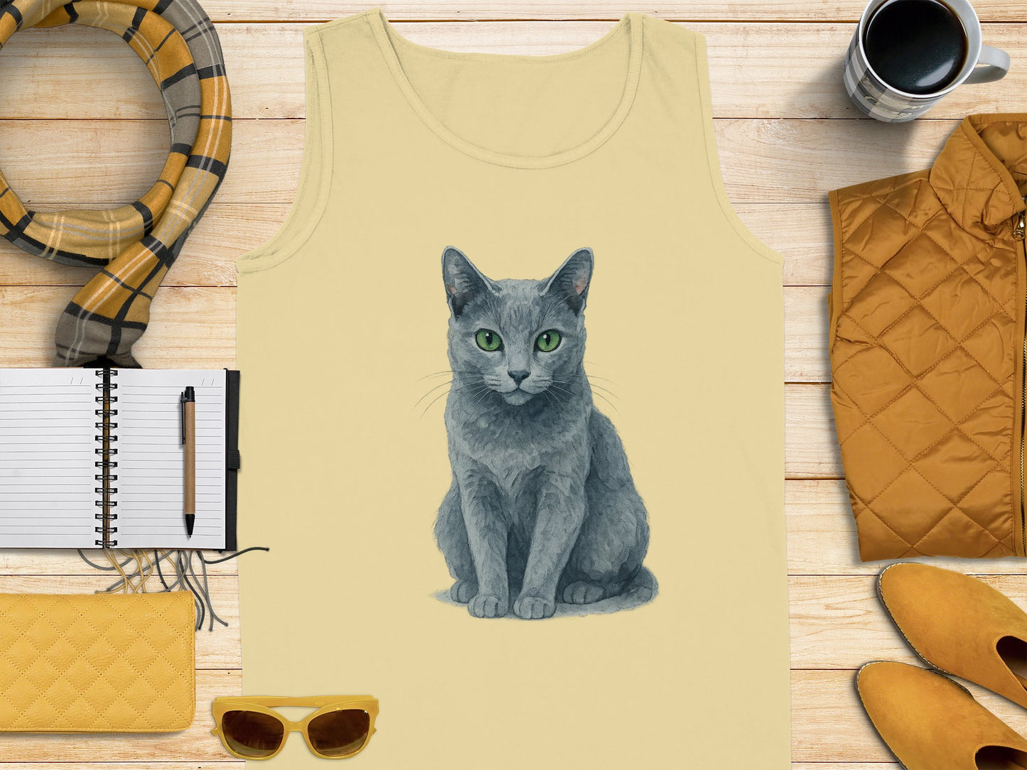 Adorable Cat Graphic Sleeveless Top Casual Wear product