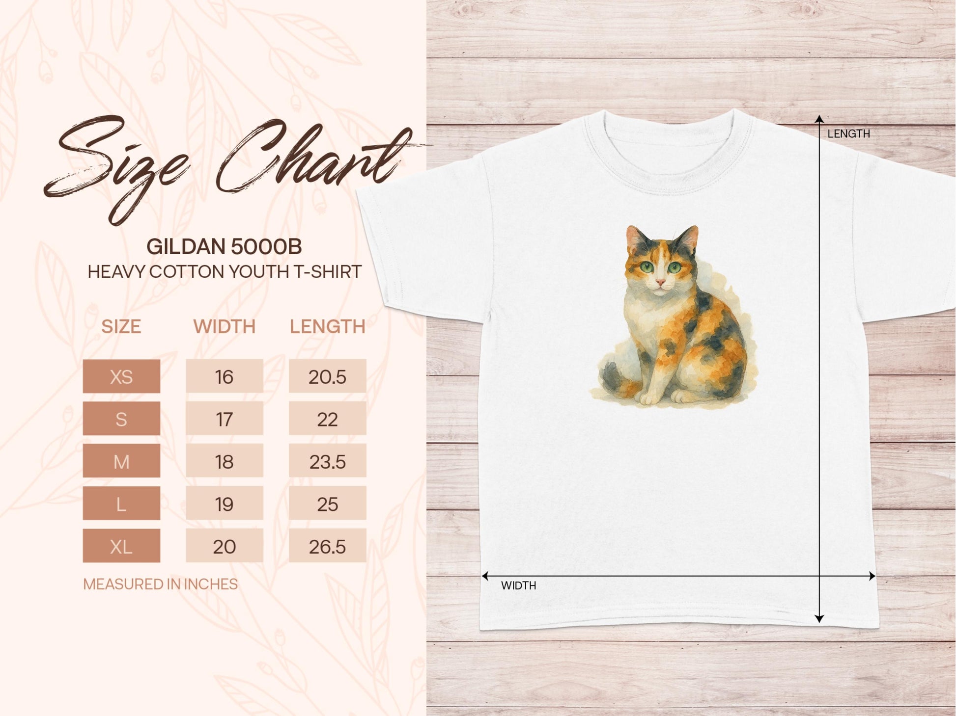 Adorable Cat Print Youth T-Shirt Clothing Product Type