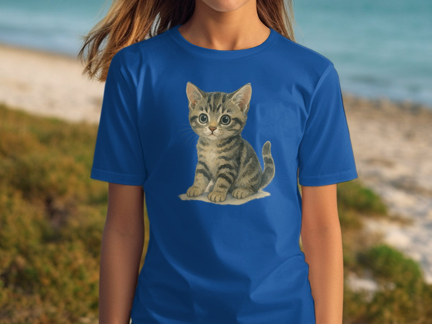 Cute Kitten Sitting Design Shirt Sweet Cat Product Type