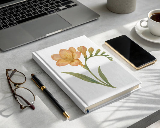 Elegant Floral Art Personalized Journal Notebook product