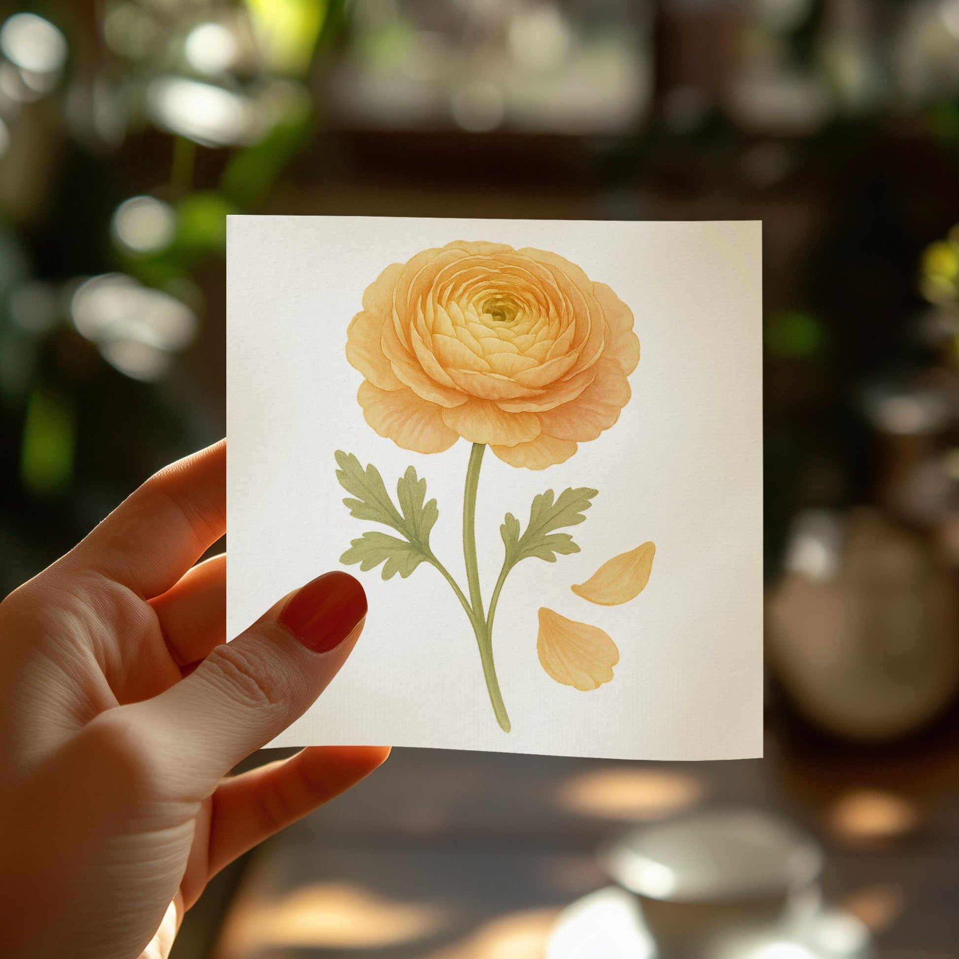 Delicate Yellow Flower Design Art Print product type