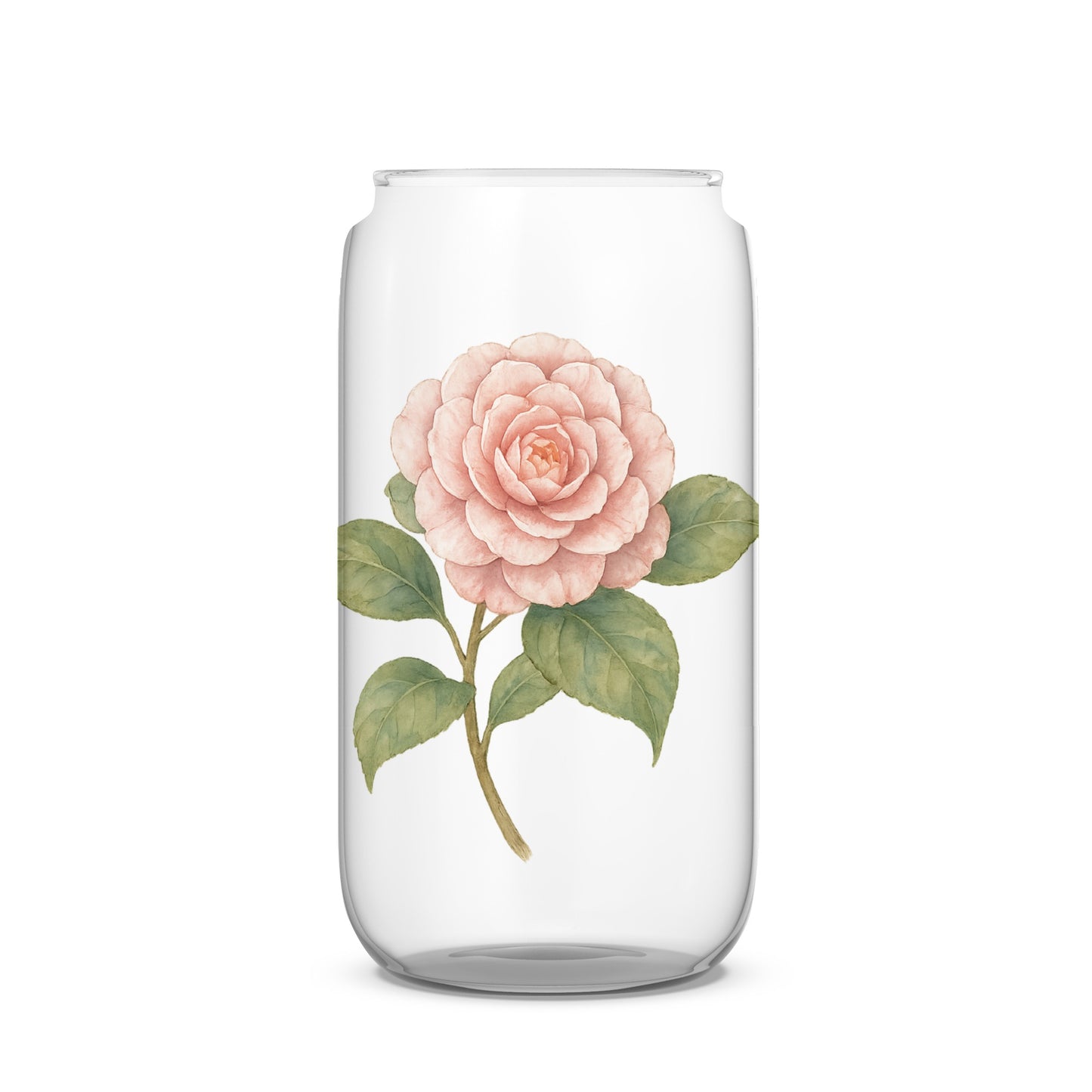 Elegant Floral Design Beverage Can Glass product type