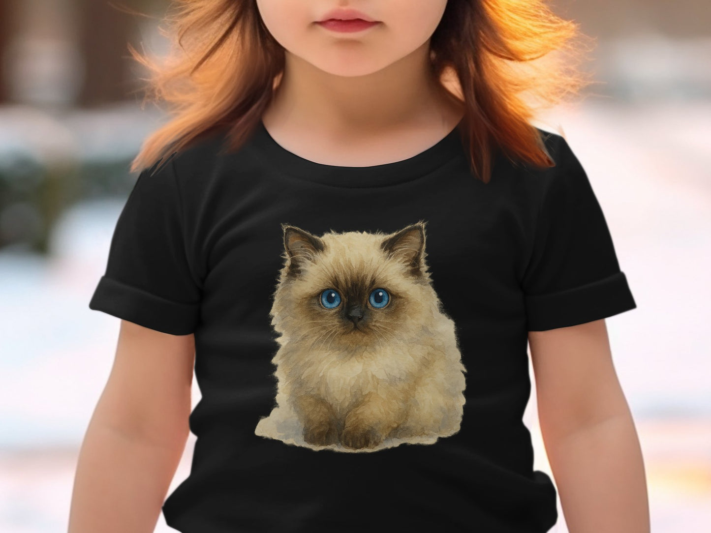 Adorable Kitten Print T-Shirt for Kids Product Type