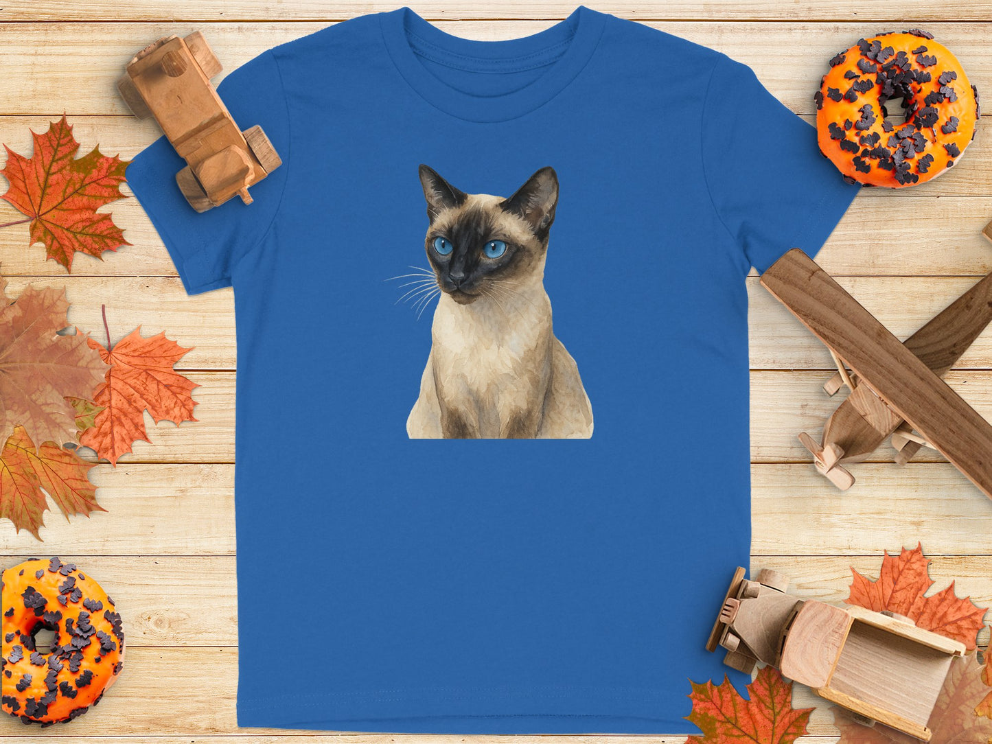 Siamese Cat with Blue Eyes Graphic T-Shirt product type