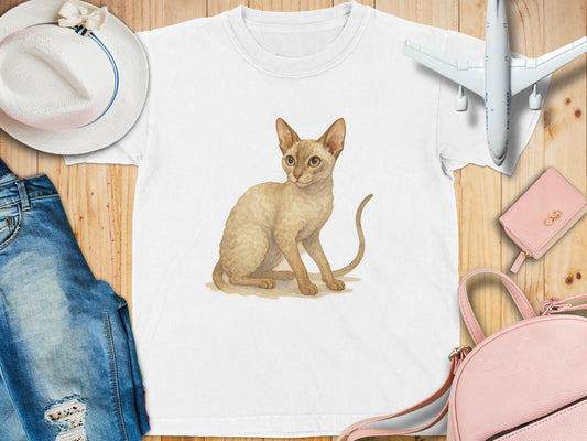 Cute Illustrated Cat Design Women's T-Shirt product type