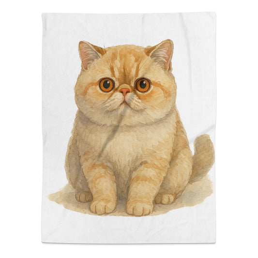 Cute Orange Cat Illustration Decorative Towel product