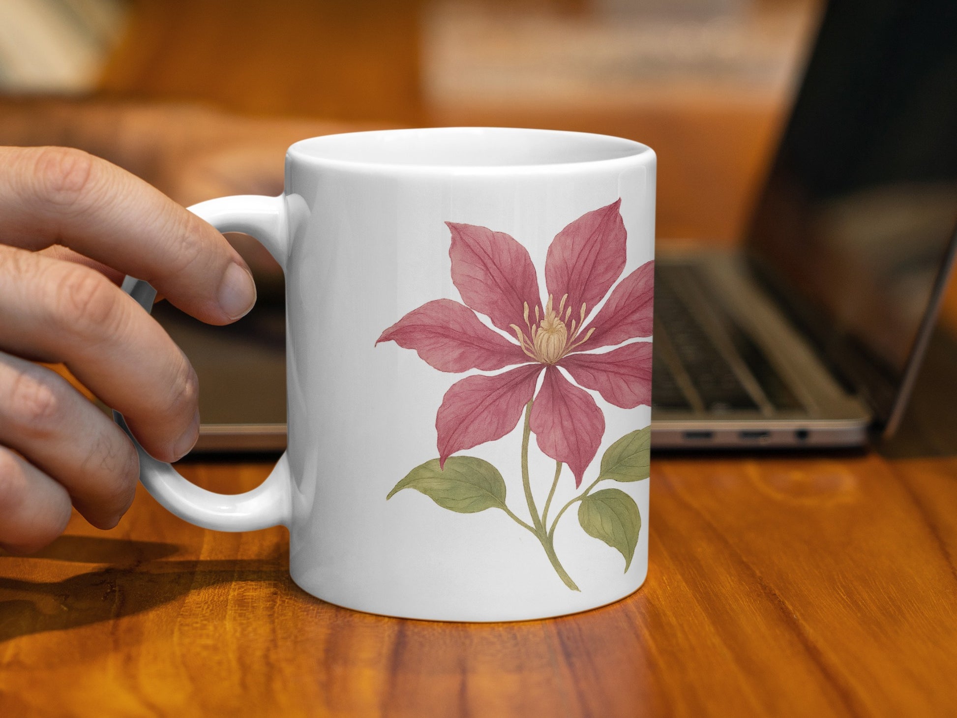 Elegant Floral Design Morning Coffee Mug product