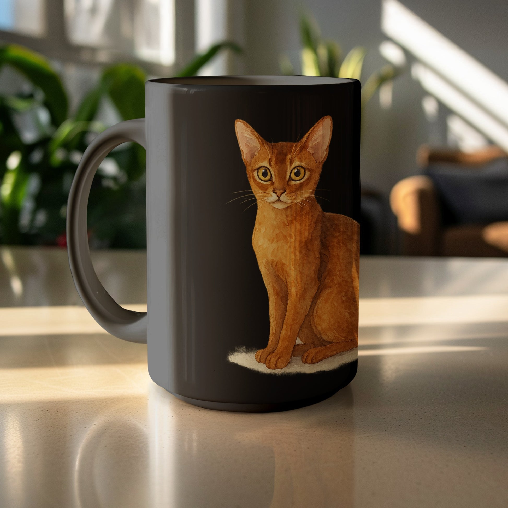 Stylish Coffee Mug with Cute Cat Illustration product
