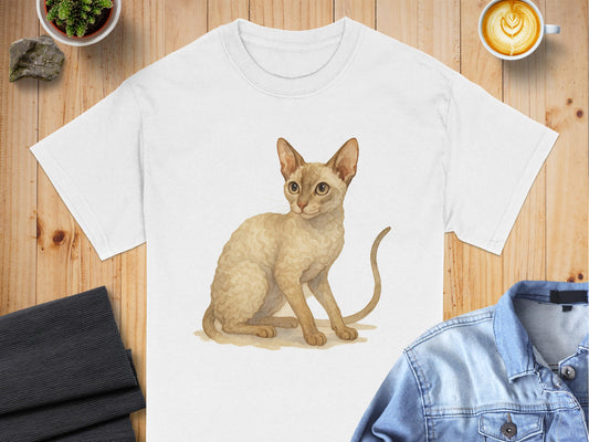Adorable Cat Design Short Sleeve Tee Shirt product