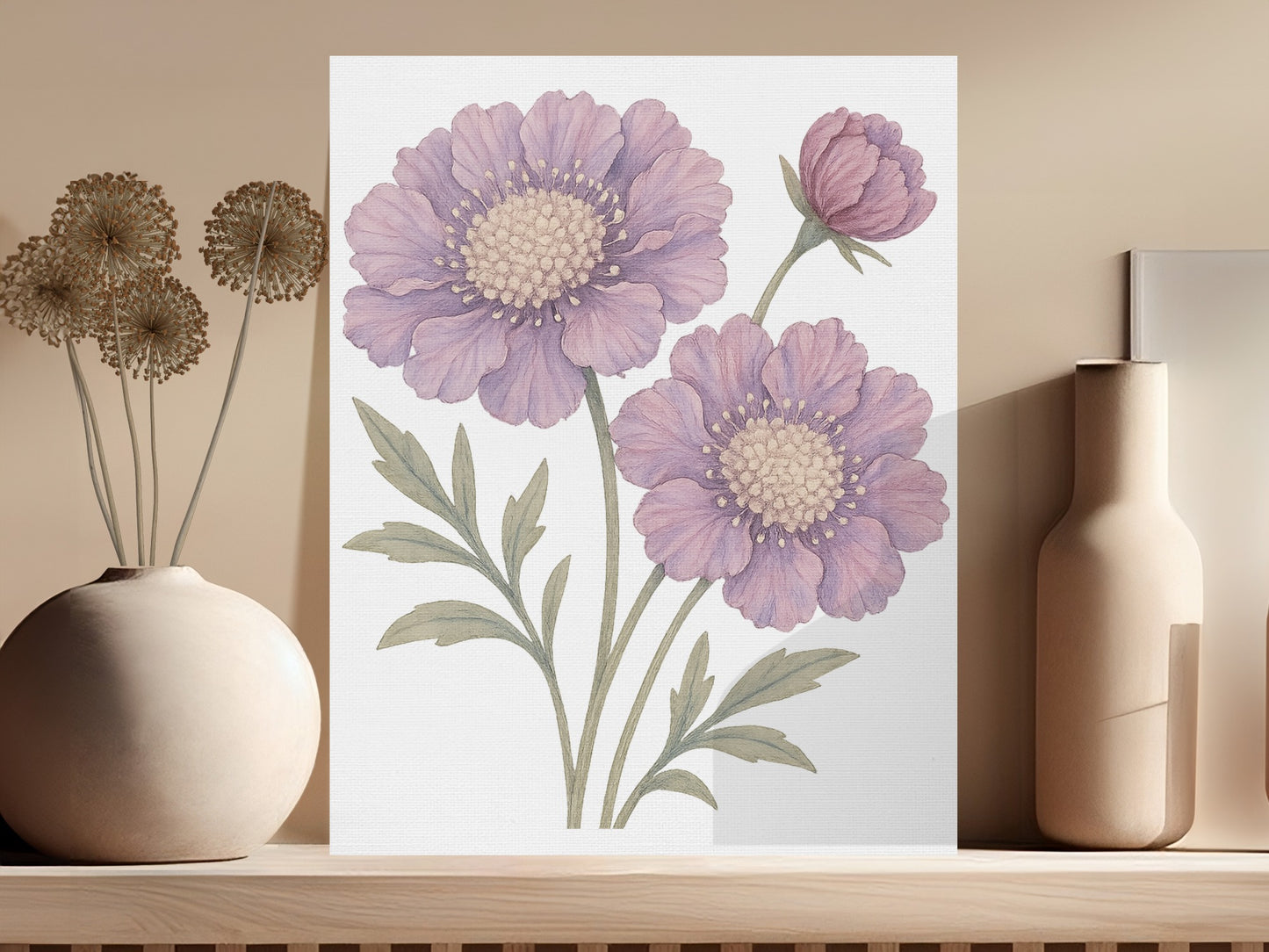 Lavender Blossom Art Print with Botanicals product