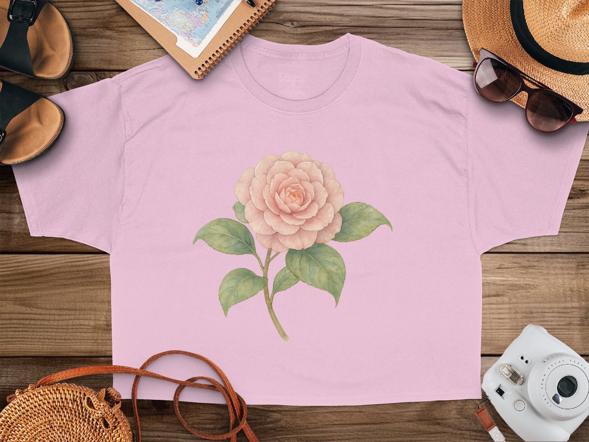 Beautiful Flower Design Pink Casual Shirt product
