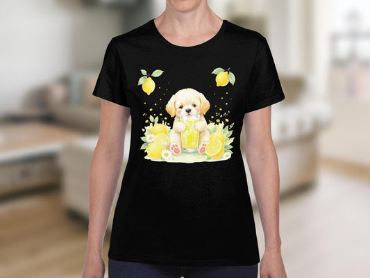 Lemonade Puppy Shirt Adorable Graphic Tee product