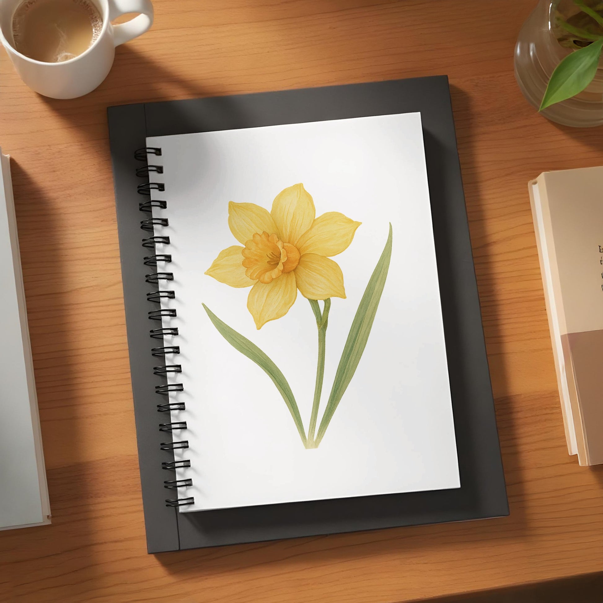 Beautiful Yellow Flower on Notebook Cover product