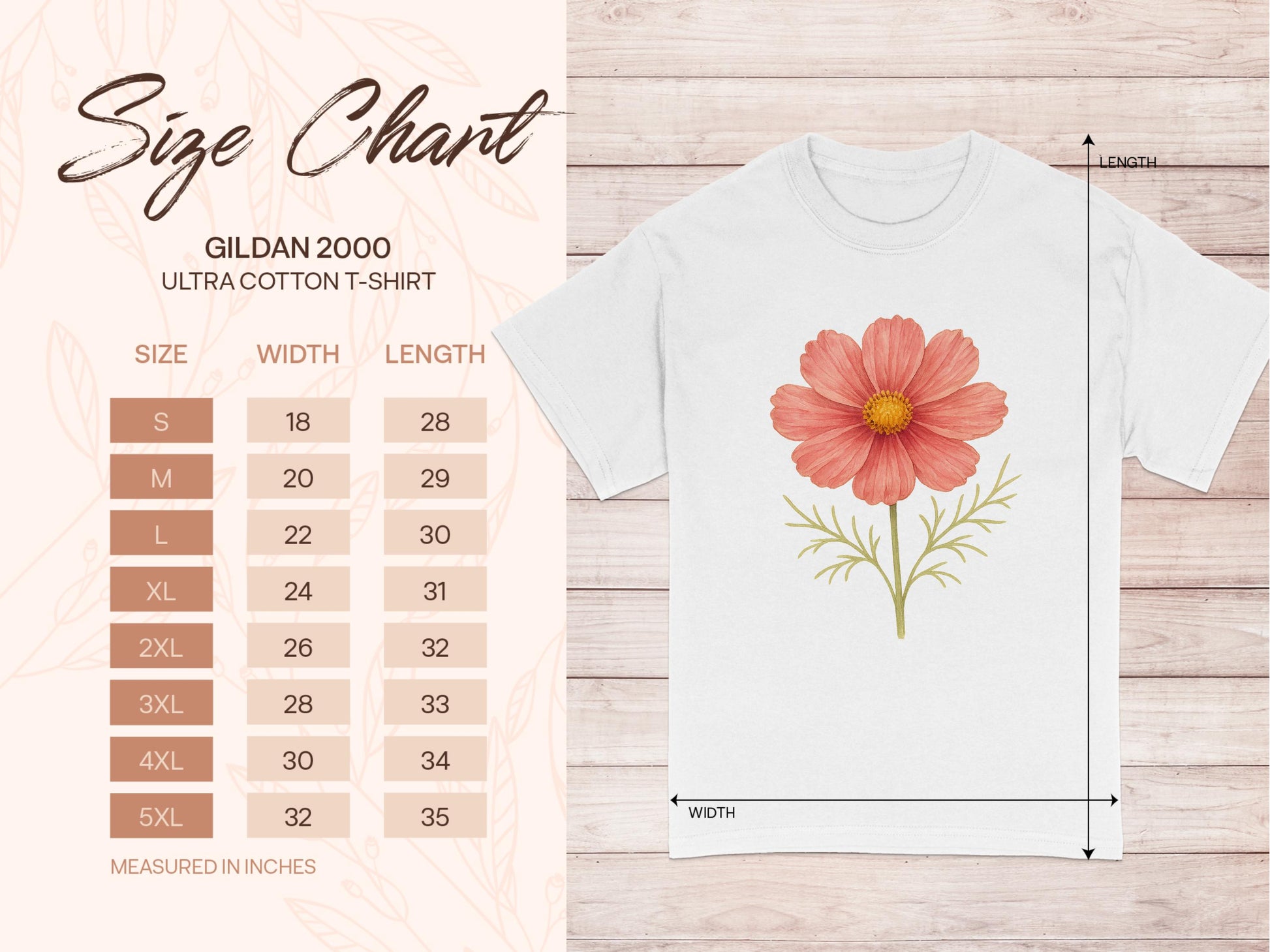 Beautiful Floral Design Ultra Cotton T-shirt product type