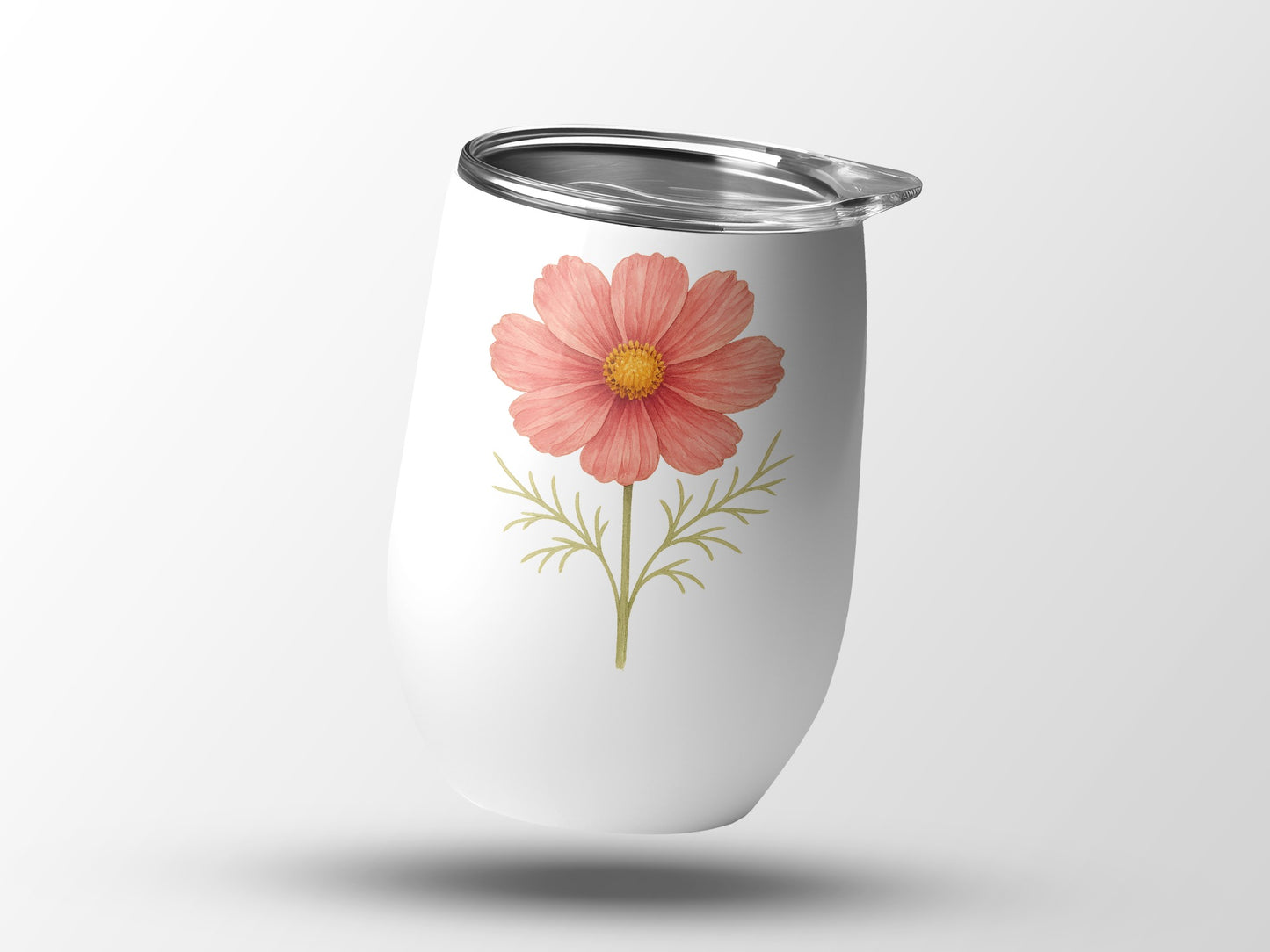 Pink Cosmos Flower Design Insulated Tumbler product type