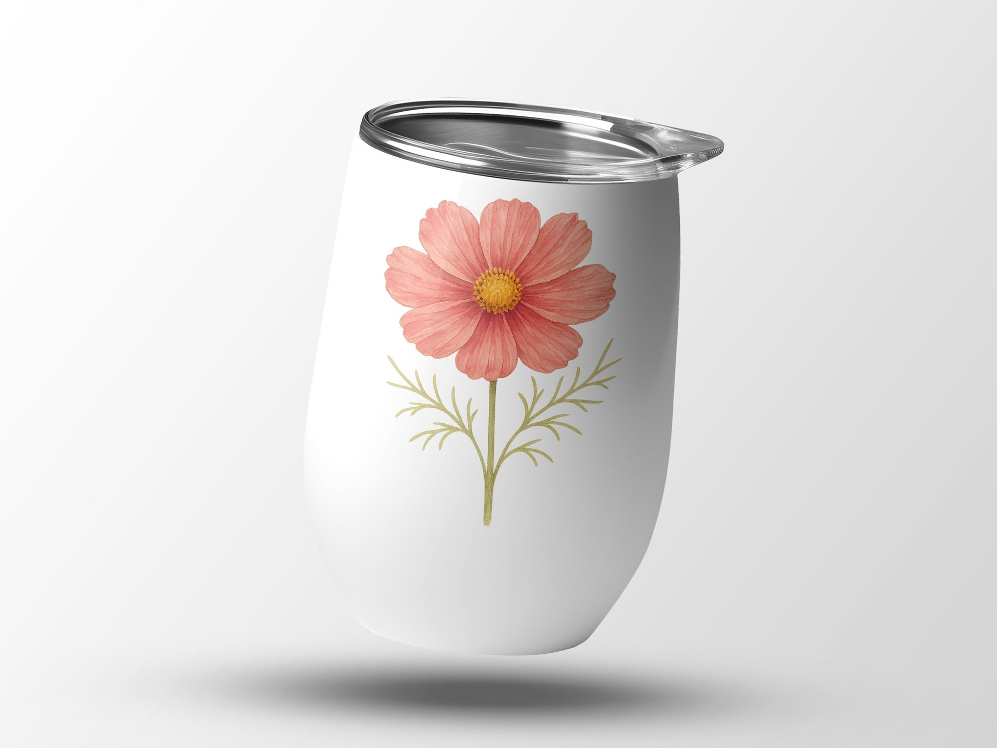 Pink Cosmos Flower Design Insulated Tumbler product type