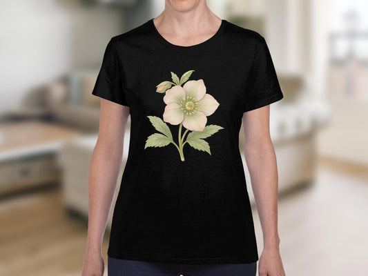 Beautiful Floral Design Women's Black T-shirt product type