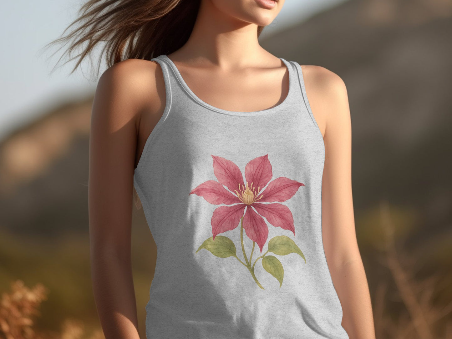 Floral Design Tank Top Women's Apparel product type