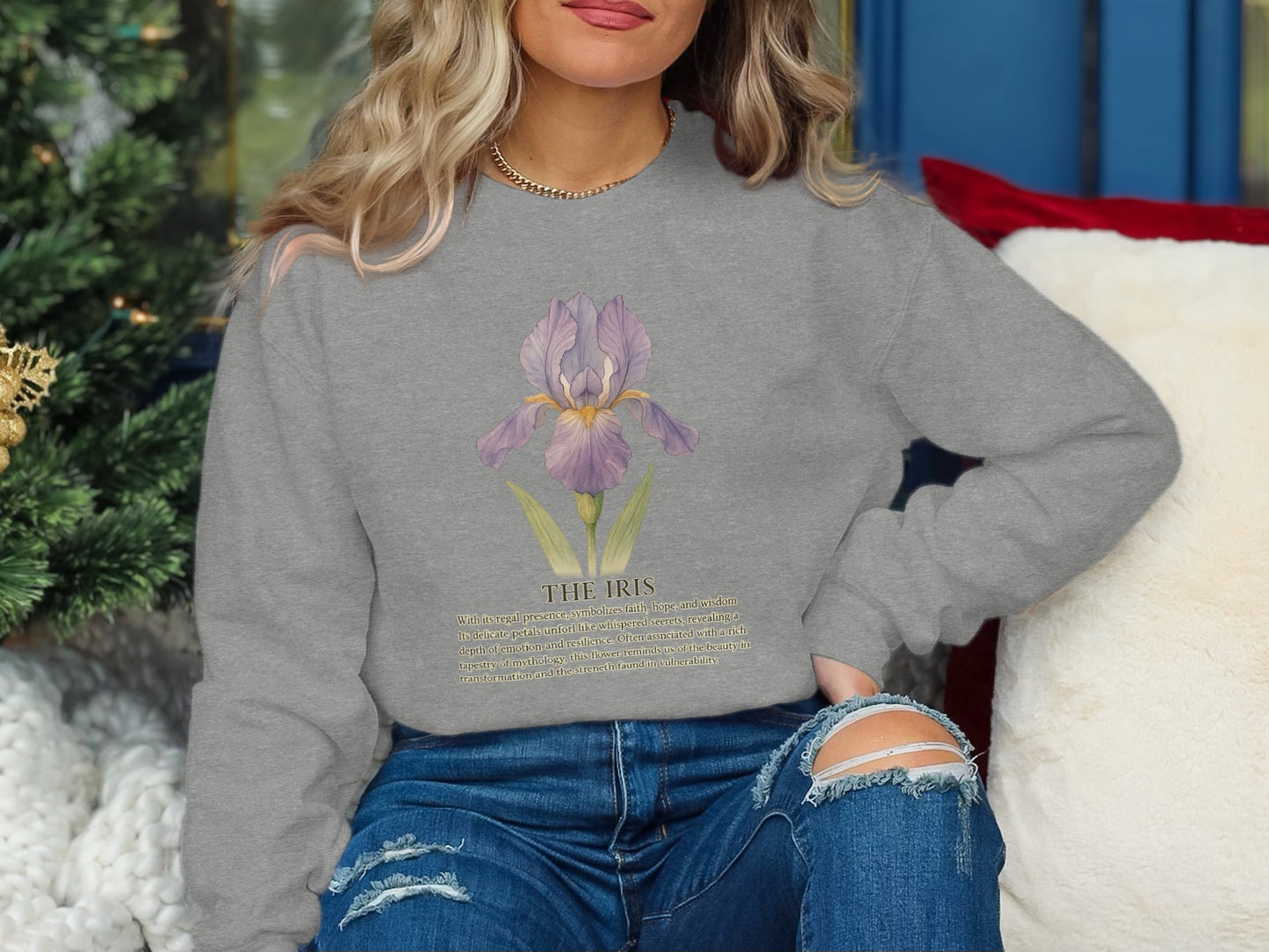 The Iris Design Casual Sweatshirt Product