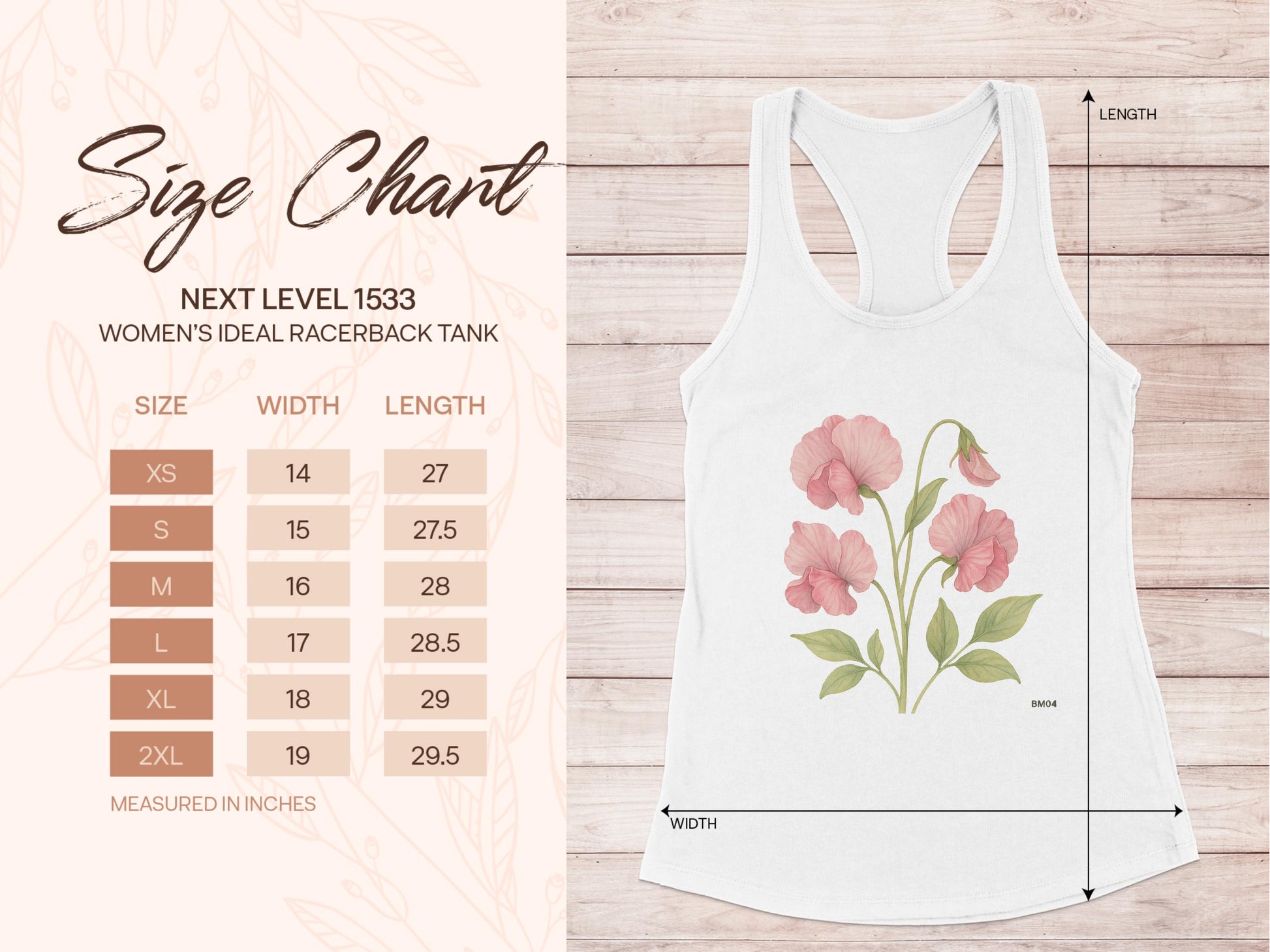 Floral Print Women's Ideal Racerback Tank product type