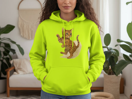Cute Cat Play Hoodie for Animal Lovers product type
