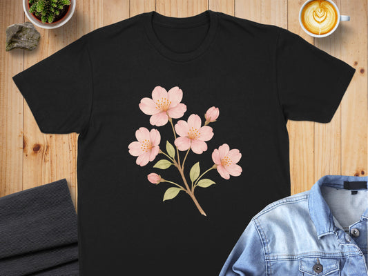 Beautiful Floral Cherry Blossom Graphic T-Shirt product type