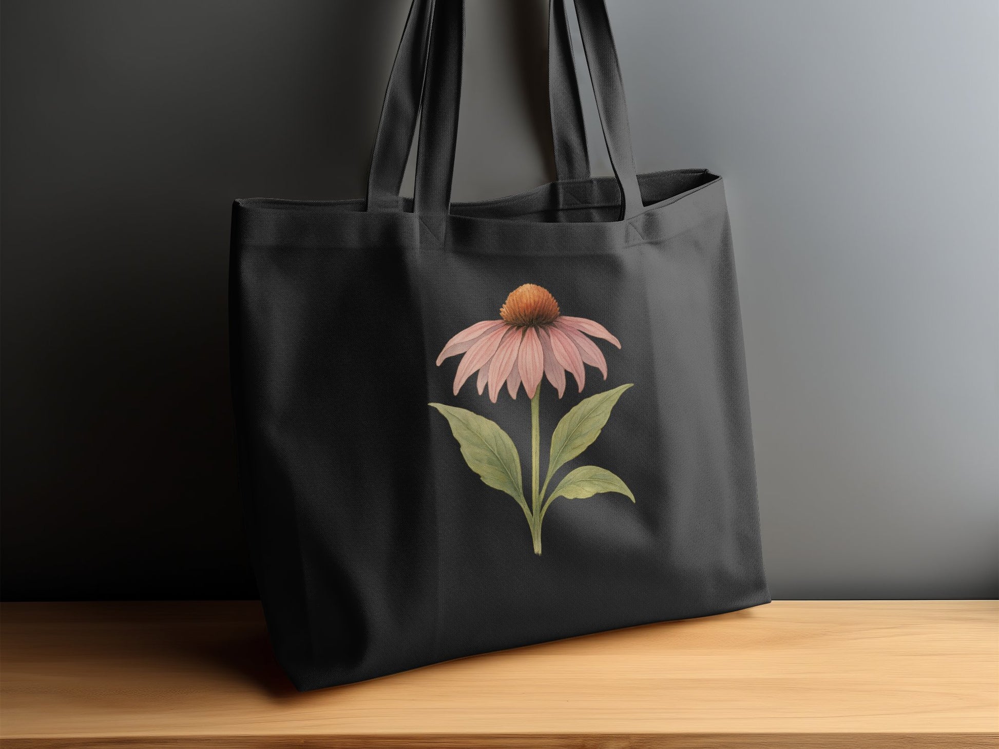 Elegant Tote Bag with Floral Design Tote product type