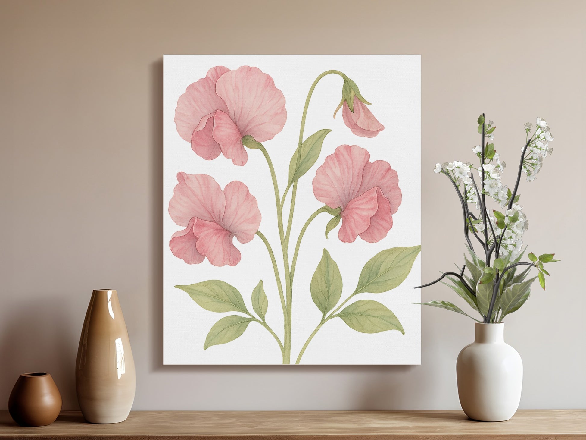 Elegant Floral Artwork Canvas Wall Decor product type