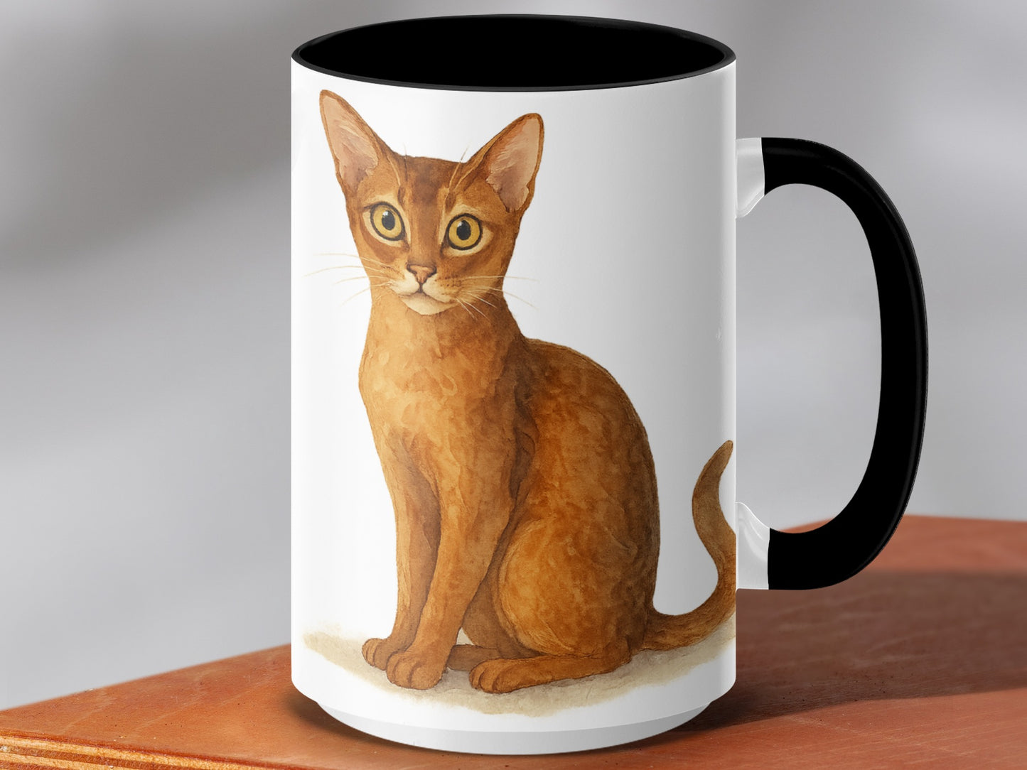 Charming Cat Design Printed on a High Quality Coffee Mug Product