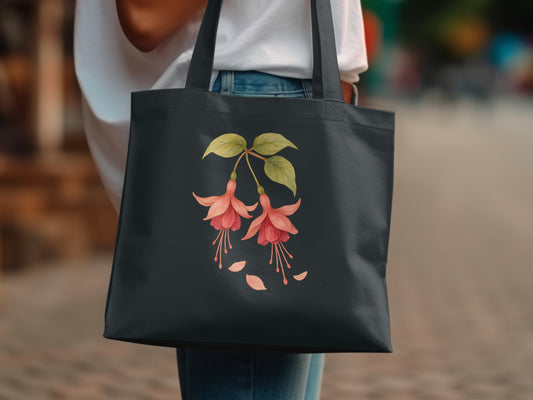 Elegant Tote Bag with Delicate Floral Design product