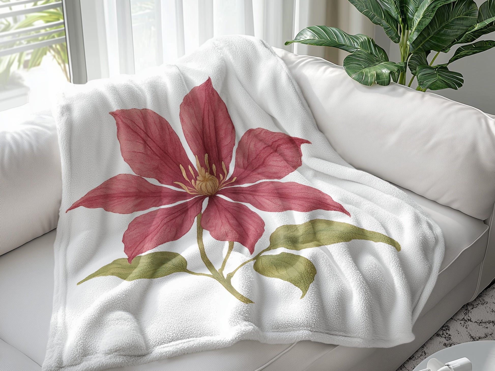 Beautiful Floral Design Cozy Blanket product