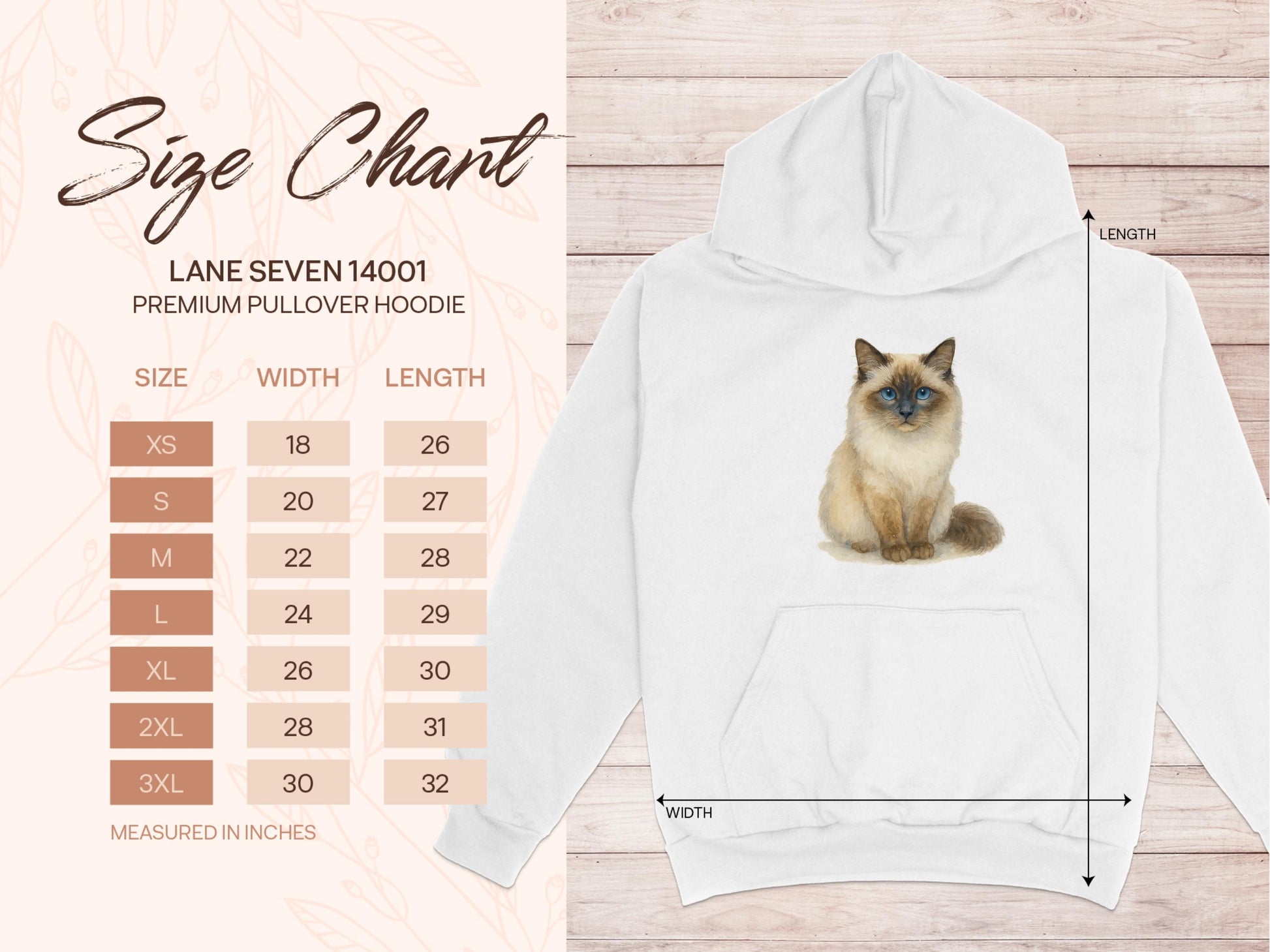 Adorable Blue Eyed Cat Premium Pullover Hoodie product