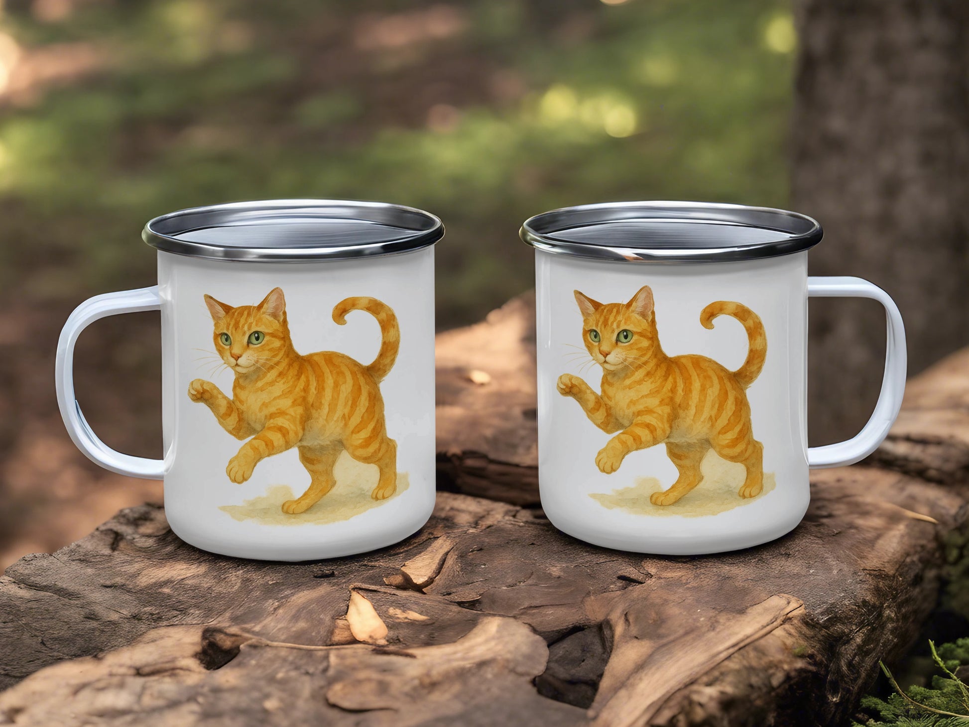 Cute Orange Kitten Illustration Coffee Mug product type