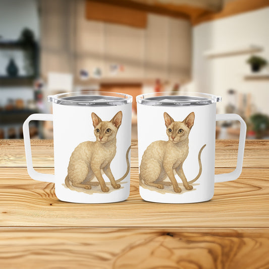 Adorable Cat Art Print on Ceramic Mug with Handle product type