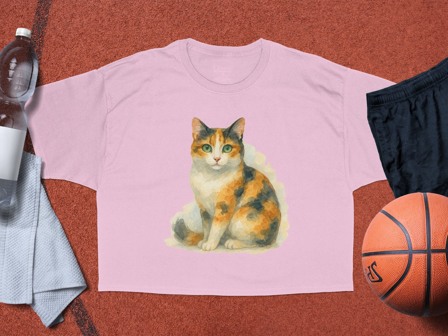 Adorable Calico Cat Painting Graphic T-shirt product type