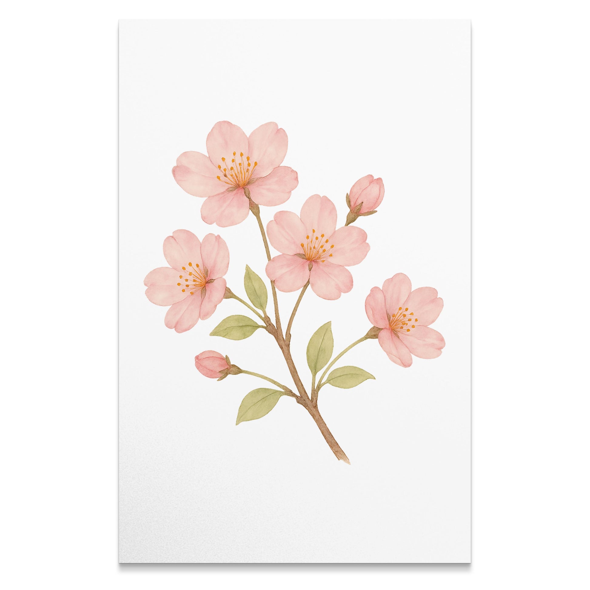 Elegant Pink Blossom Floral Wall Art product