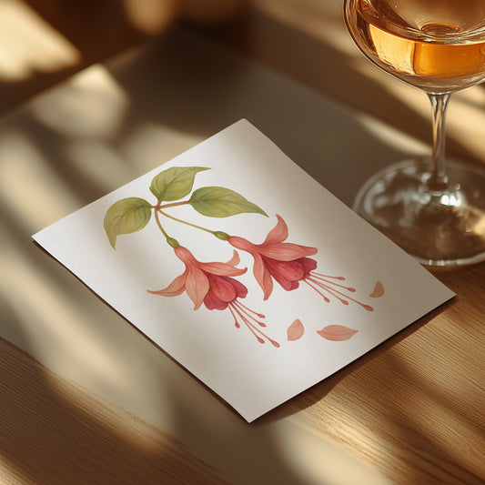 Beautiful Art Print of Pink Flowers Product Type