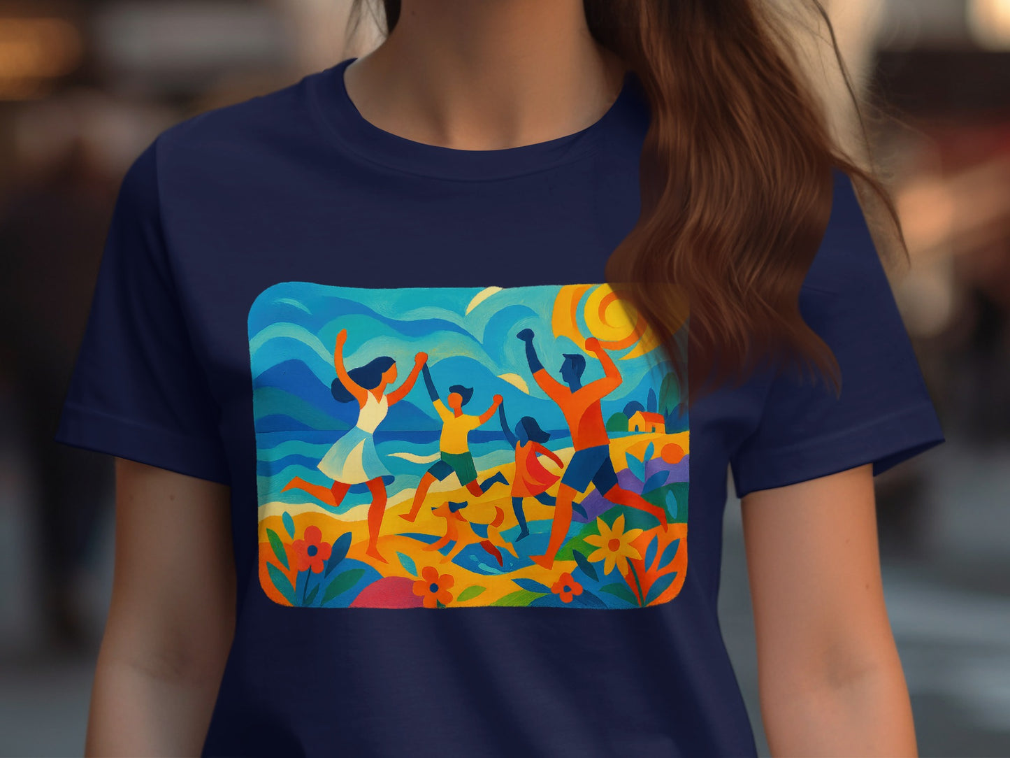 Vibrant Group Celebration Scene T-shirt product type